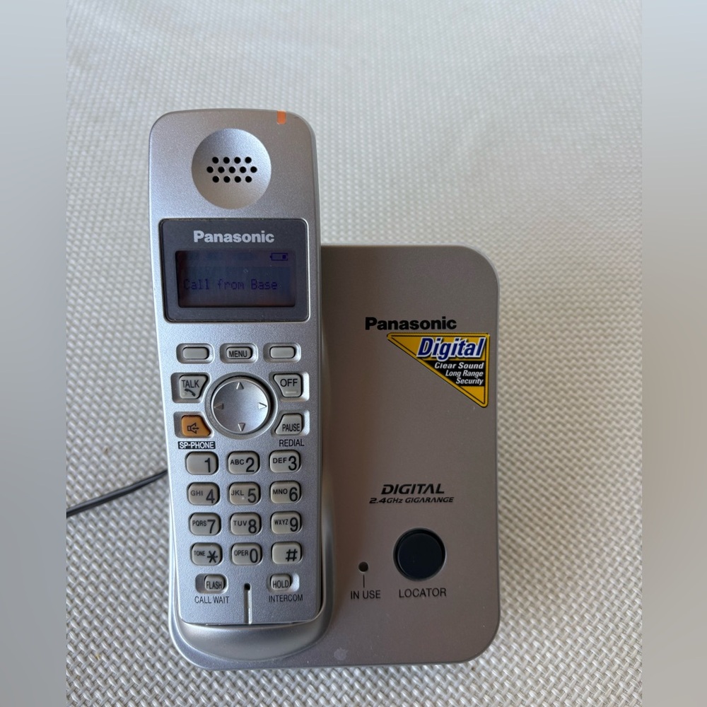 Panasonic Cordless Phone And Charging Base KX-TG3021S Tested With Power Cord